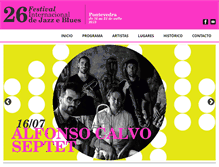Tablet Screenshot of jazzpontevedra.com